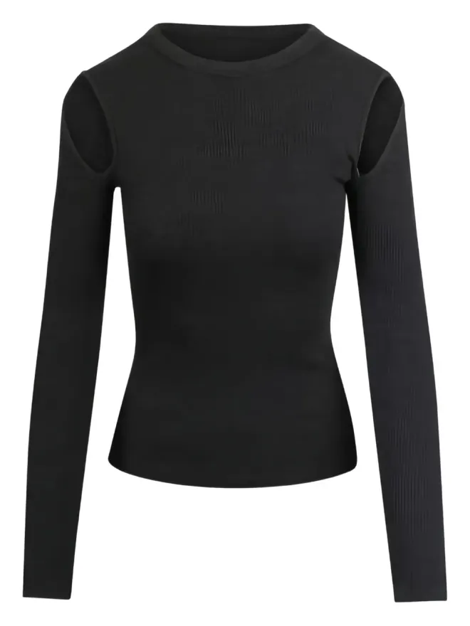 AGOLDE AGOLDE カットアウトリブ長袖トップ - グレーの商品画像