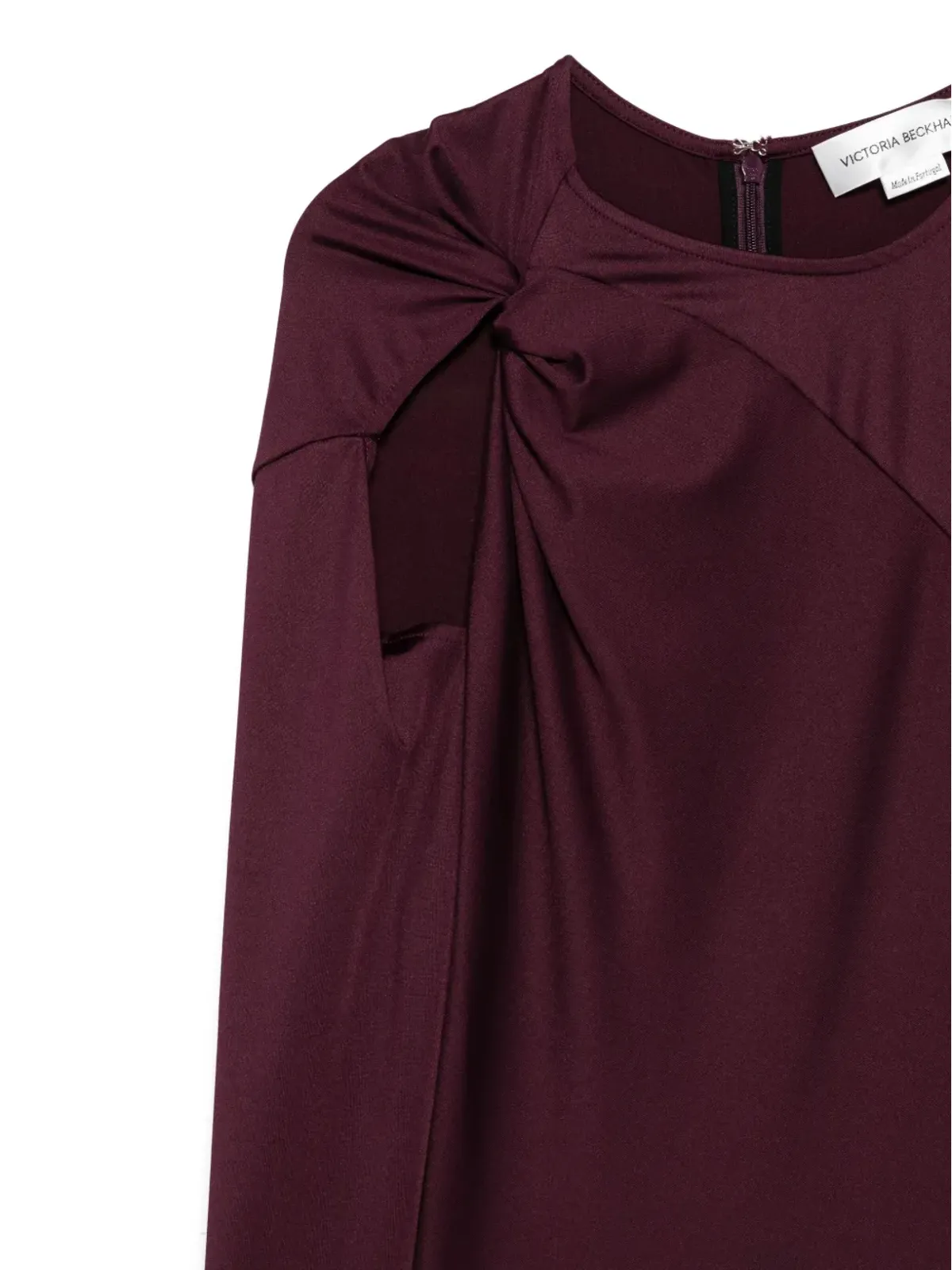 Victoria Beckham ツイストディテール カットアウトトップ - 画像3