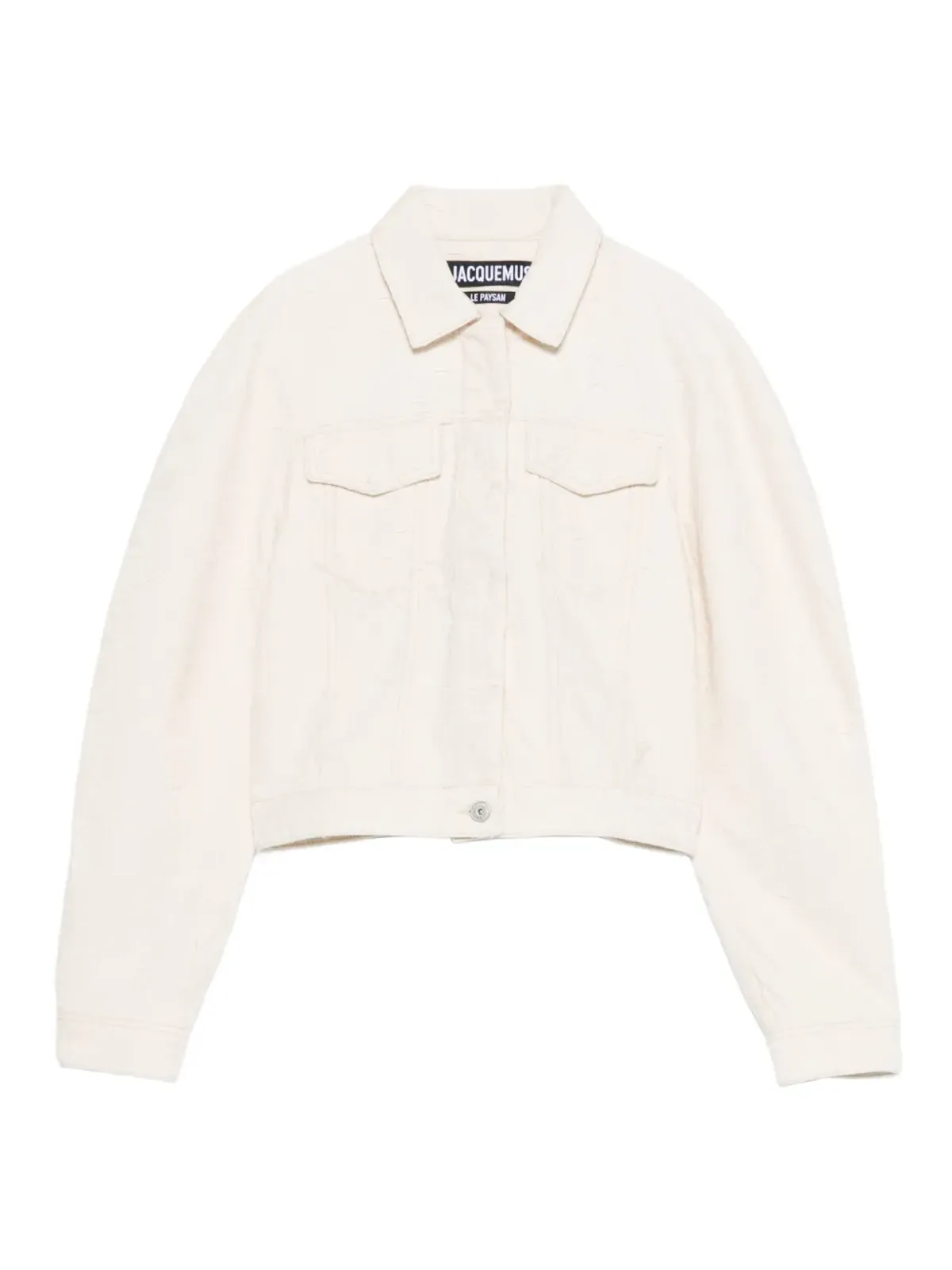 Jacquemus Le Ovalo de-Nîmes クロップドジャケット - 画像1