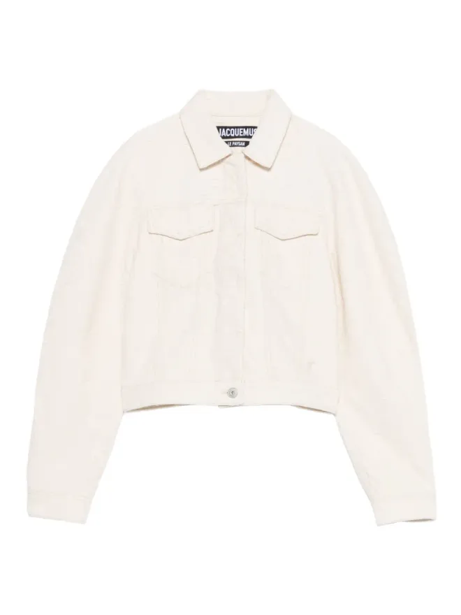 JACQUEMUS Jacquemus Le Ovalo de-Nîmes クロップドジャケットの商品画像