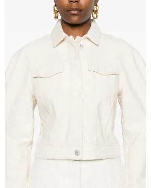Jacquemus Le Ovalo de-Nîmes クロップドジャケット - サムネイル5