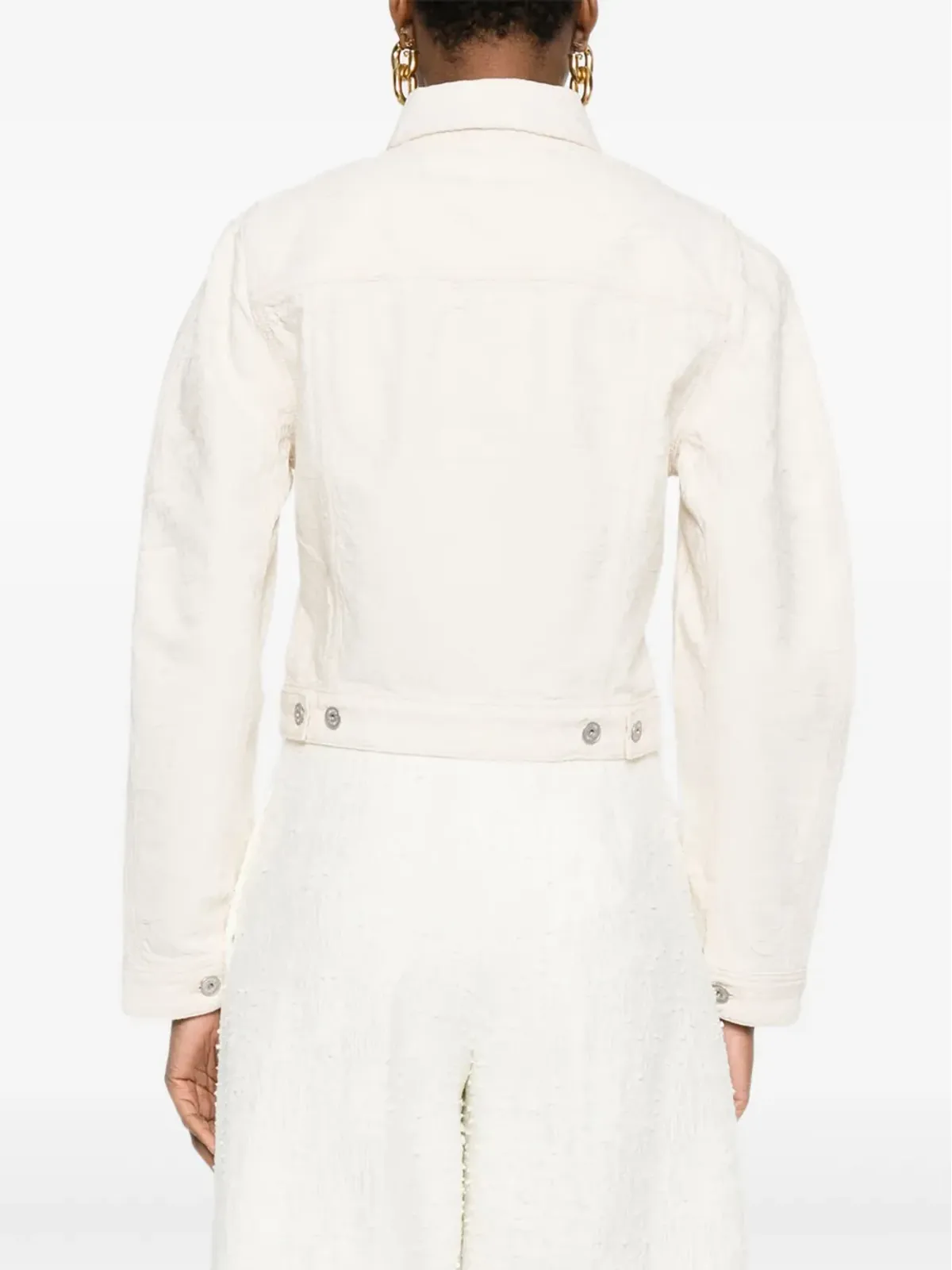 Jacquemus Le Ovalo de-Nîmes クロップドジャケット - 画像4