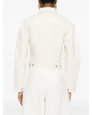 Jacquemus Le Ovalo de-Nîmes クロップドジャケット - サムネイル4