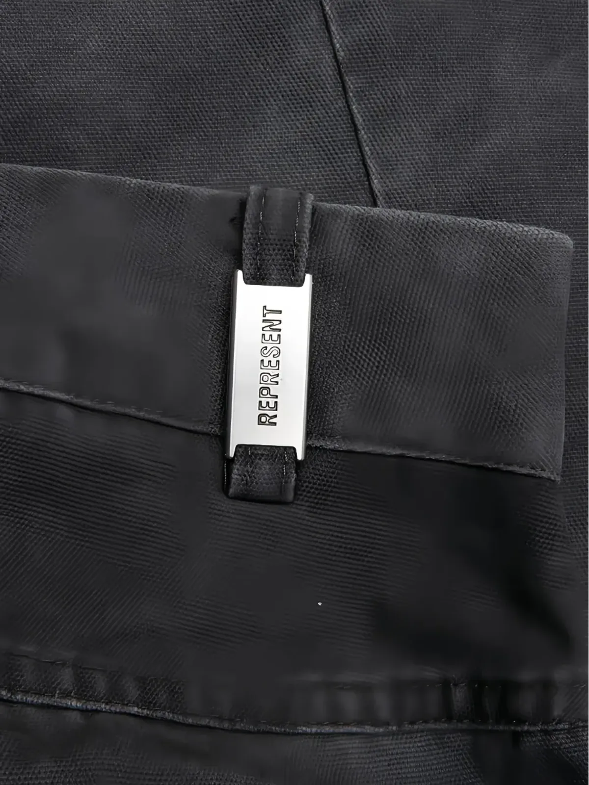 Represent 洗い加工コットンパンツ - グレー - 画像4