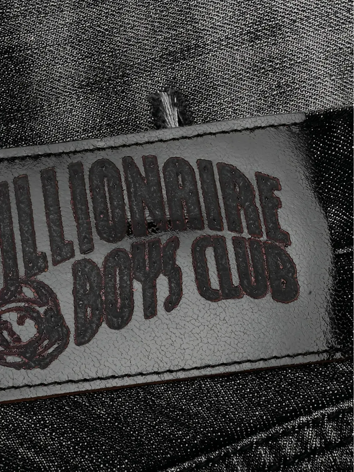 Billionaire Boys Club embroidered-patch frayed denim shorts - Black - 画像3