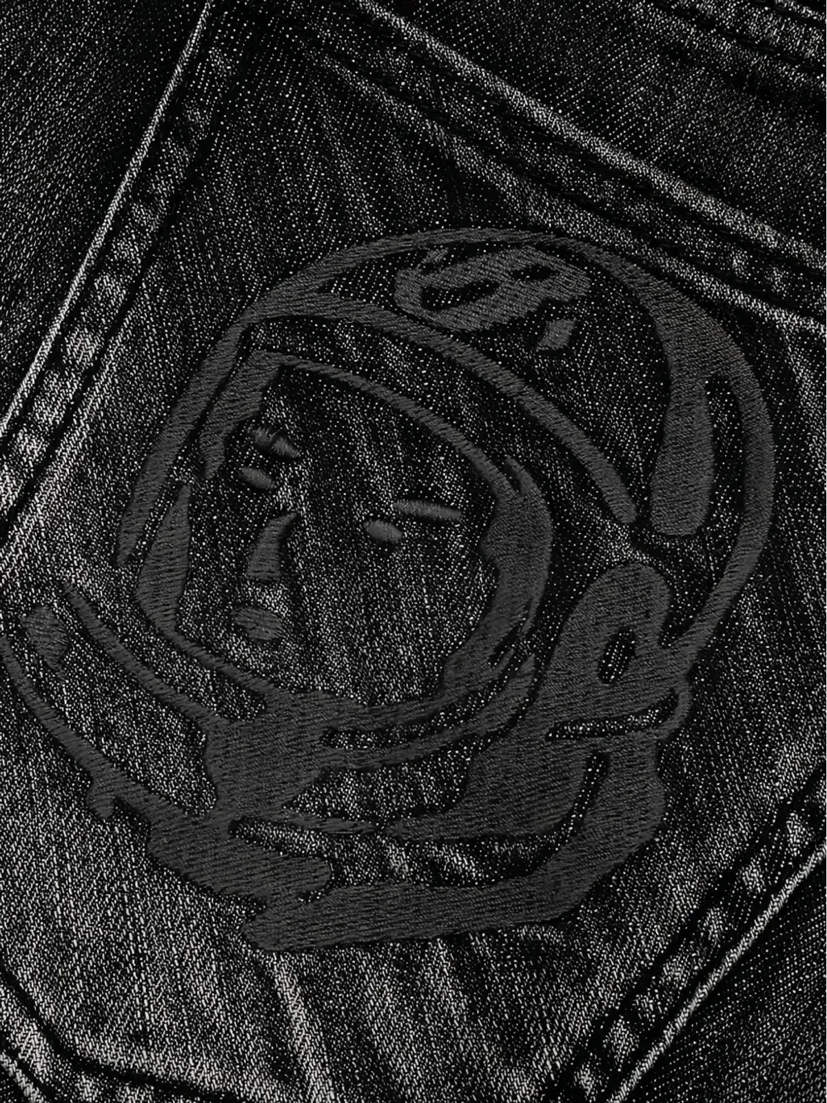 Billionaire Boys Club embroidered-patch frayed denim shorts - Black - 画像4