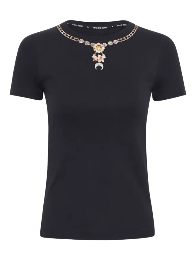 Marine Serre Marine Serre クルーネックTシャツの商品画像