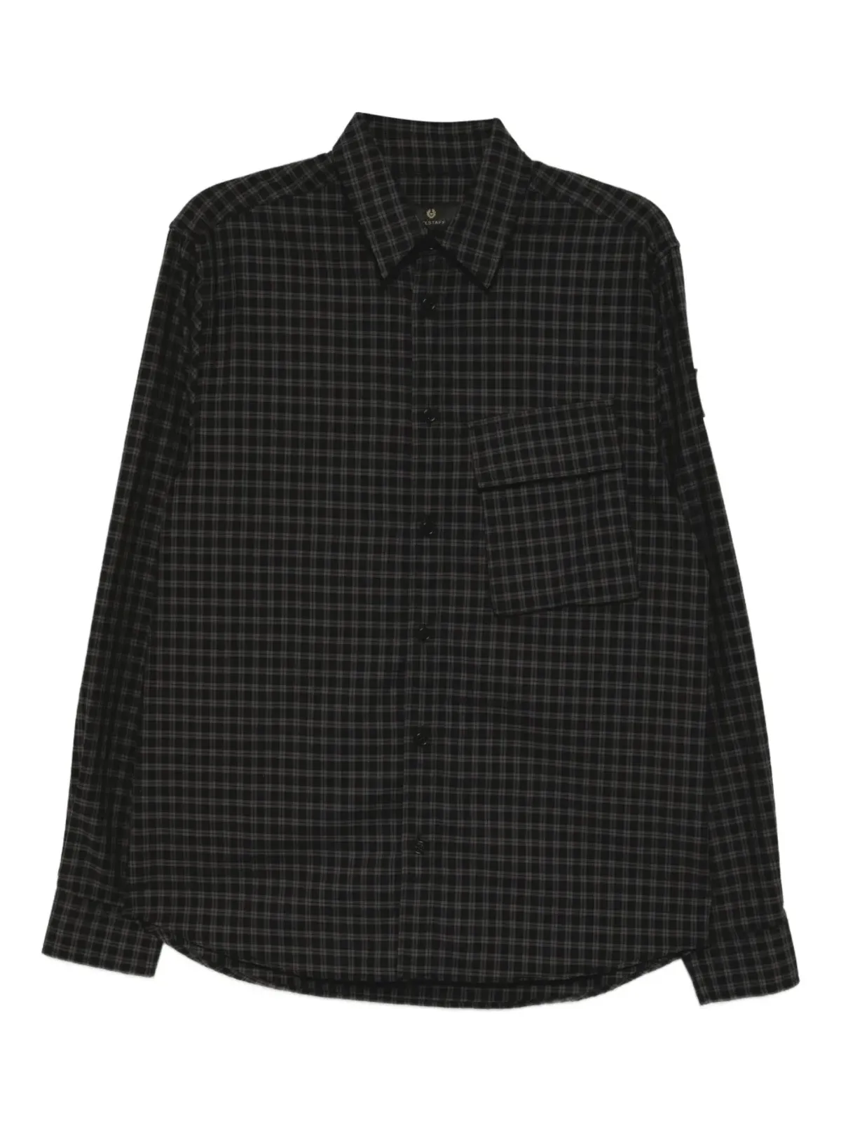 Belstaff Scaleチェックシャツ - ブラック - 画像1
