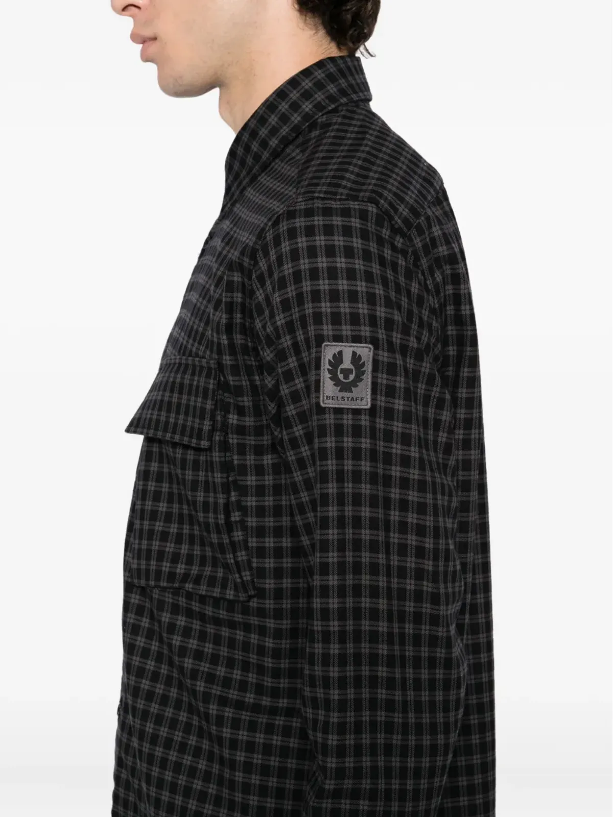 Belstaff Scaleチェックシャツ - ブラック - 画像5