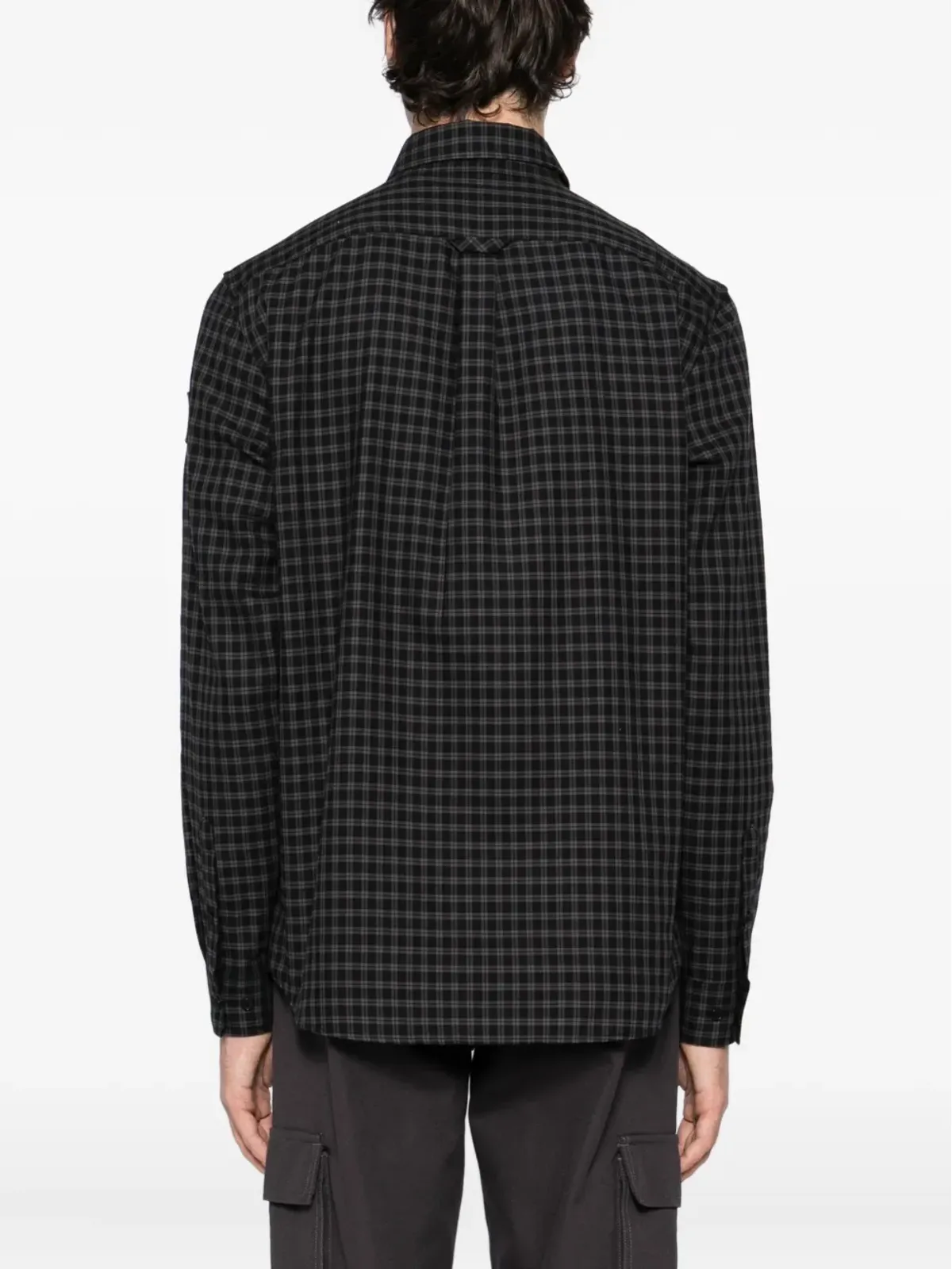Belstaff Scaleチェックシャツ - ブラック - 画像4