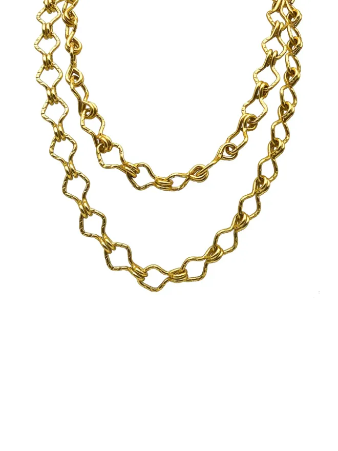 Jennifer Gibson Jewellery Jennifer Gibson Jewellery 1960s long hook eye chain necklace - Goldの商品画像