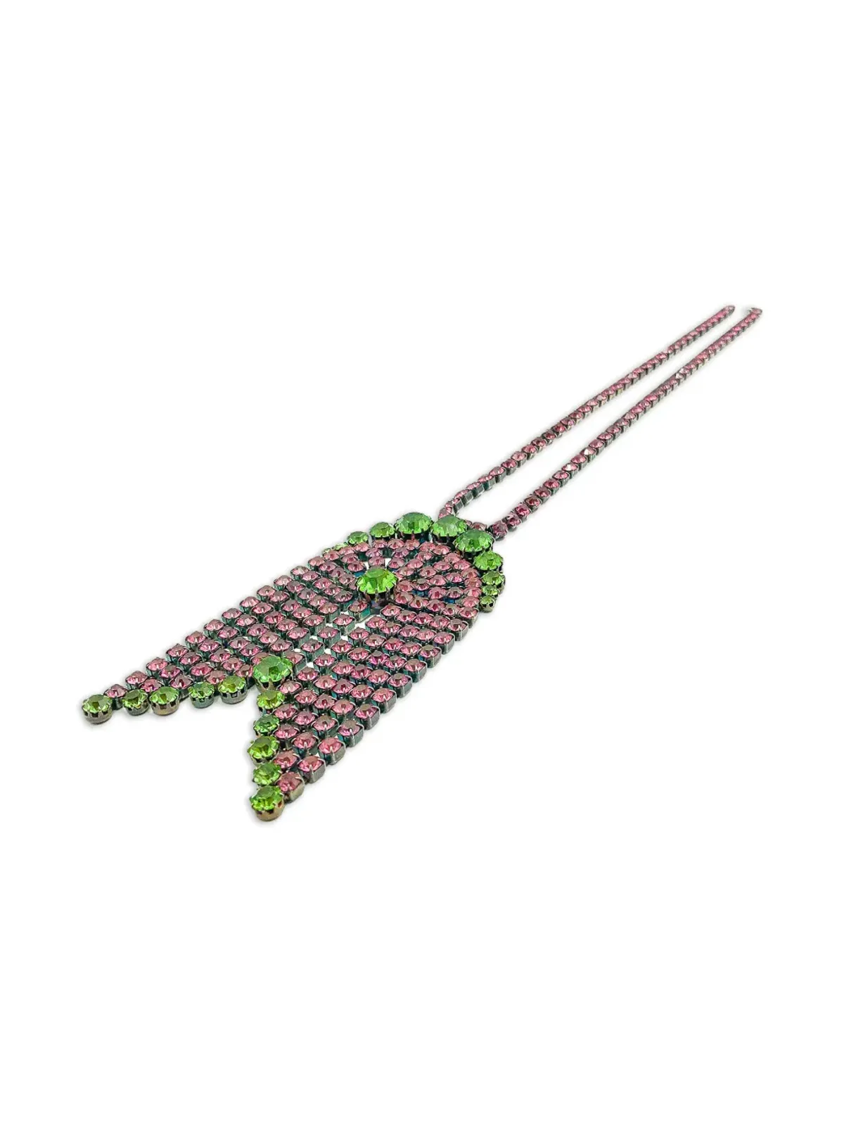 Jennifer Gibson Jewellery 1960年代クリスタルタッセルネックレス - Silver - 画像4