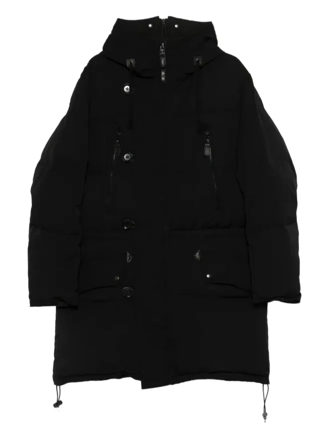 Yohji Yamamoto Pre-Owned Yohji Yamamoto Pre-Owned ドロウストリングフードコートの商品画像
