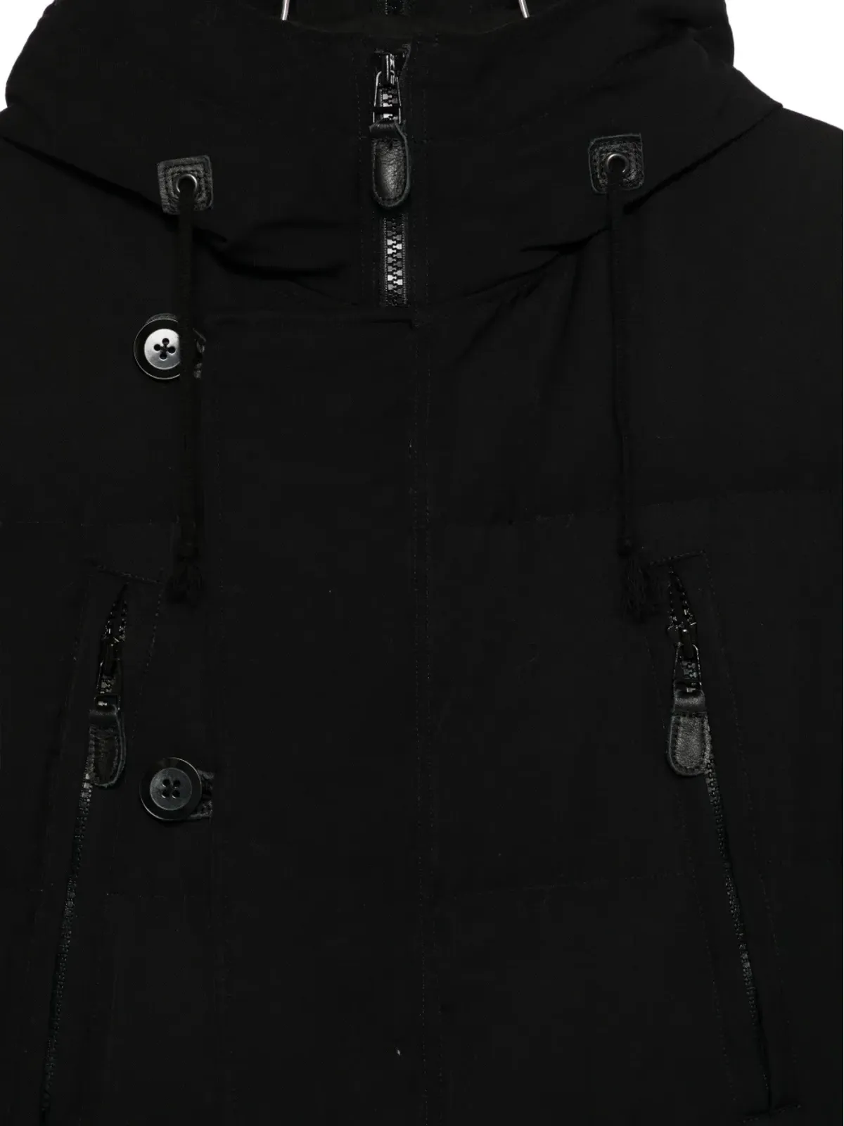 Yohji Yamamoto Pre-Owned ドロウストリングフードコート - 画像3