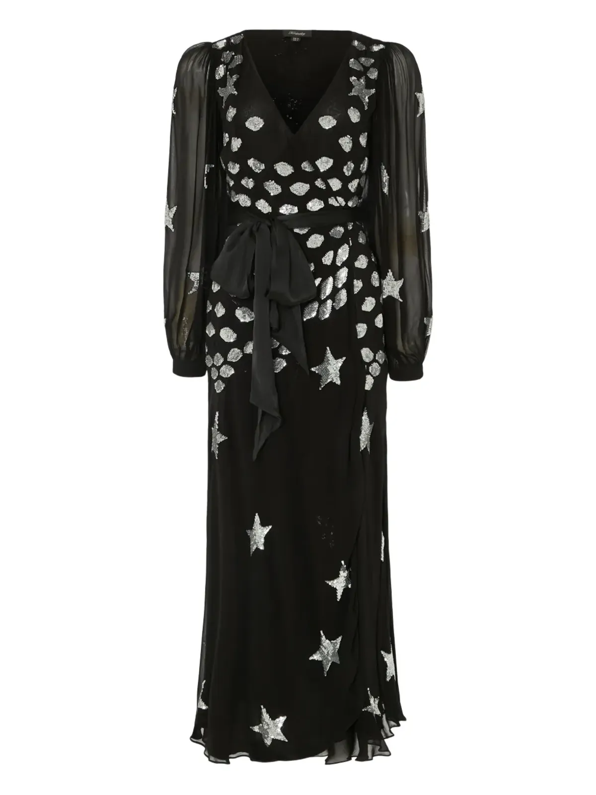 Temperley London エトワール スパンコールスター ラップドレス - 画像1