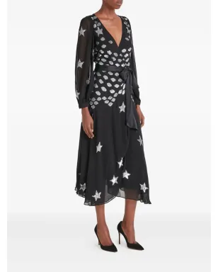 Temperley London エトワール スパンコールスター ラップドレス - サムネイル2