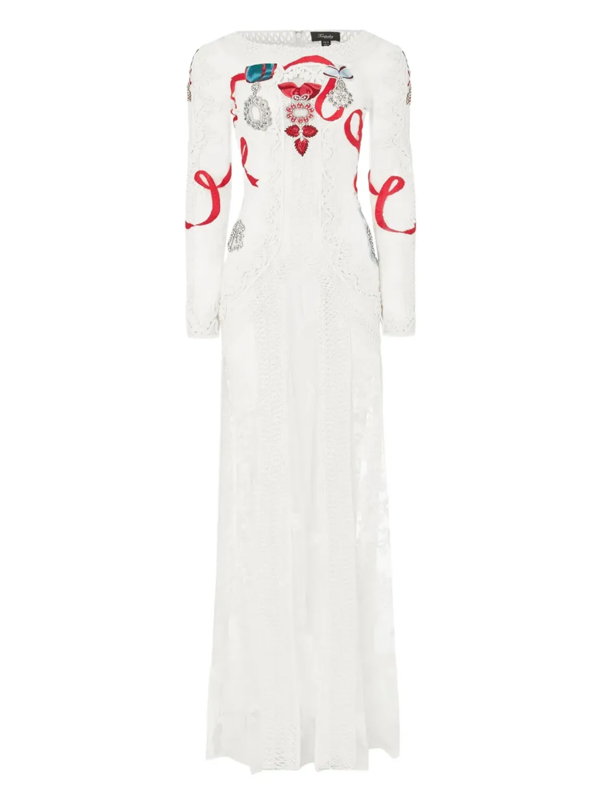 Temperley London ディアマンティン フローラルレース ドレス - 画像1