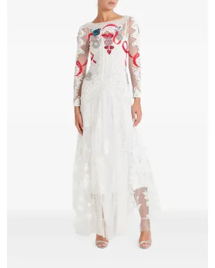 Temperley London ディアマンティン フローラルレース ドレス - サムネイル2