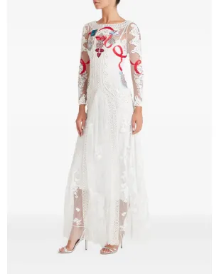 Temperley London ディアマンティン フローラルレース ドレス - サムネイル3