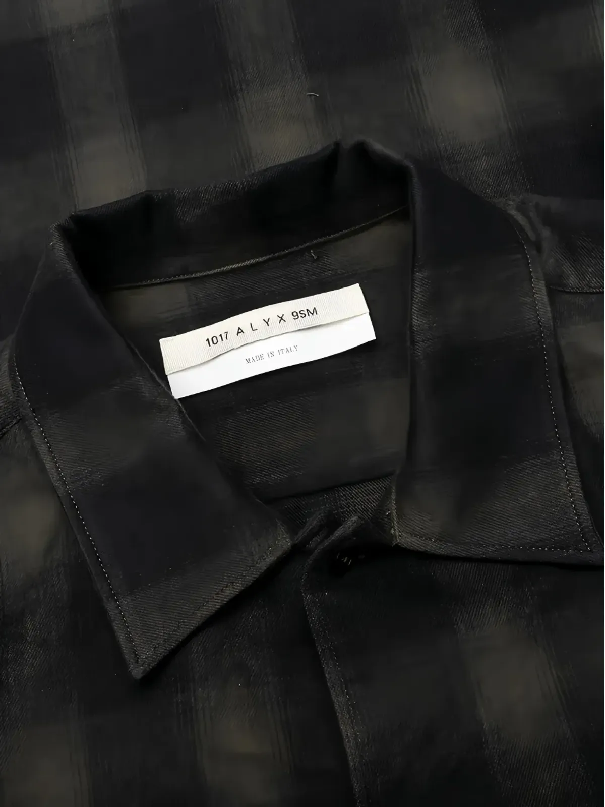 6 MONCLER 1017 ALYX 9SM plaid-pattern shirt - Black - 画像5