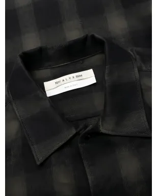 6 MONCLER 1017 ALYX 9SM plaid-pattern shirt - Black - サムネイル5