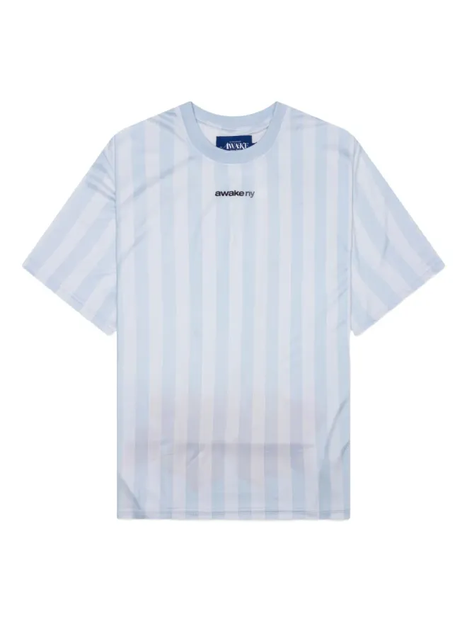 Awake NY Awake NY ストライプ柄Tシャツ - ブルーの商品画像