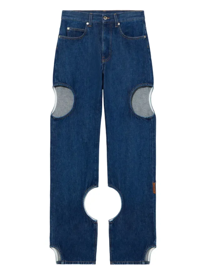 OFF-WHITE Off-White カットアウトディテールジーンズの商品画像