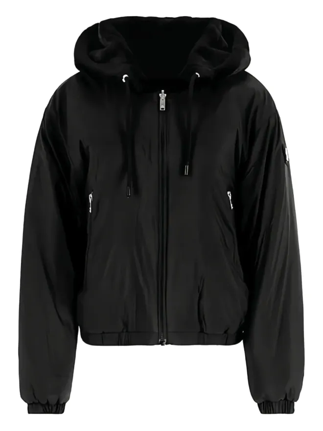 Moose Knuckles Moose Knuckles フード付きジップフロントボンバージャケットの商品画像