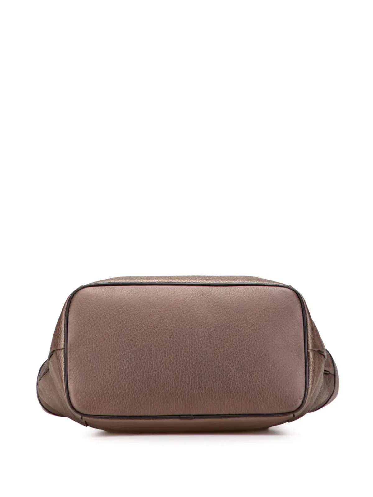Loewe ビンテージ アナグラム レザー フスタ トートバッグ ブラウン - 画像4