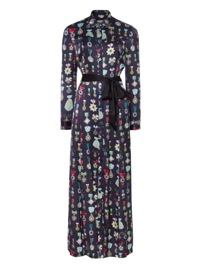 Temperley London Temperley London グロリエットプリント シャツドレス ブルーの商品画像