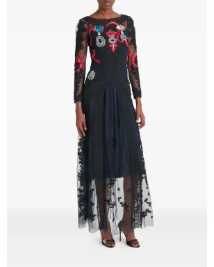 Temperley London ディアマンティン リボン装飾レースドレス - サムネイル2