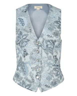 Temperley London 花柄プリント ボタン付きベスト - サムネイル1