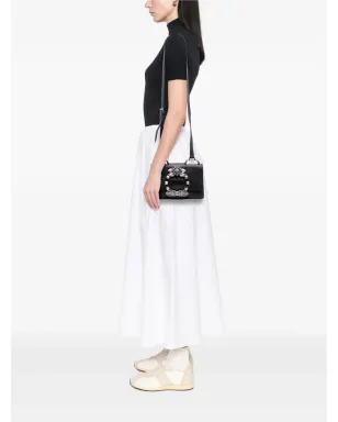 Miu Miu Pre-Owned ゴートスキン マドラス ソフトカーフ クリスタルエンベリッシュド クロスボディバッグ - サムネイル2