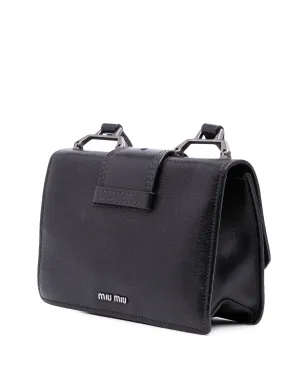 Miu Miu Pre-Owned ゴートスキン マドラス ソフトカーフ クリスタルエンベリッシュド クロスボディバッグ - サムネイル3