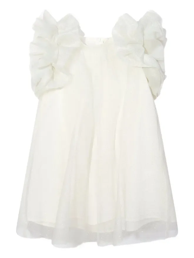 MAMA LUMA KIDS MAMA LUMA KIDS グリッター装飾フリルディテールドレスの商品画像