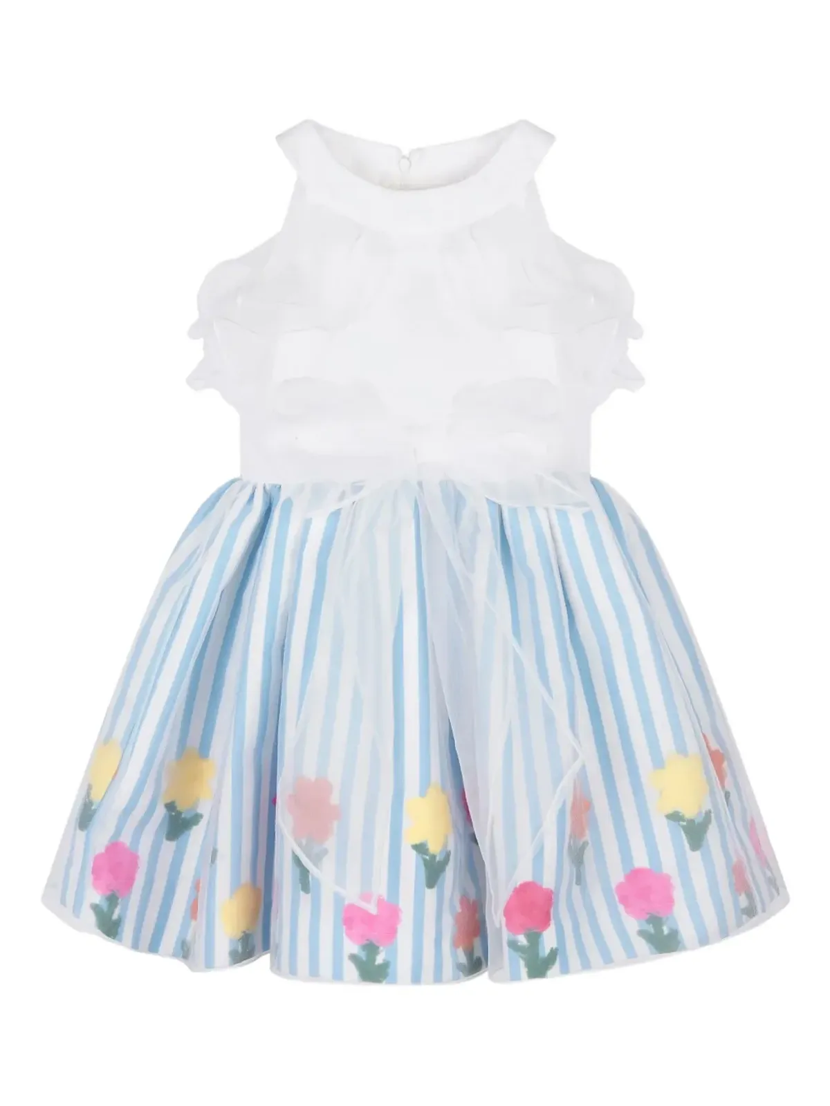 MAMA LUMA KIDS ラッフルディテールストライプドレス - 画像1
