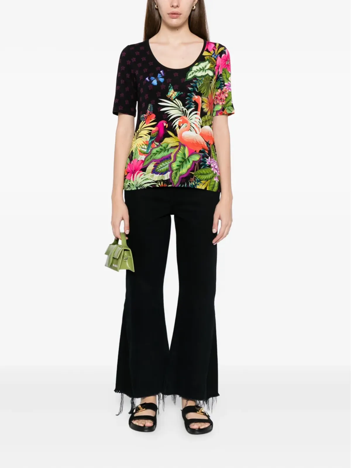 Johnny Was ジャニー・ワス ジanie Favorite Scoop Neck Fitted Tシャツ - Black - 画像2