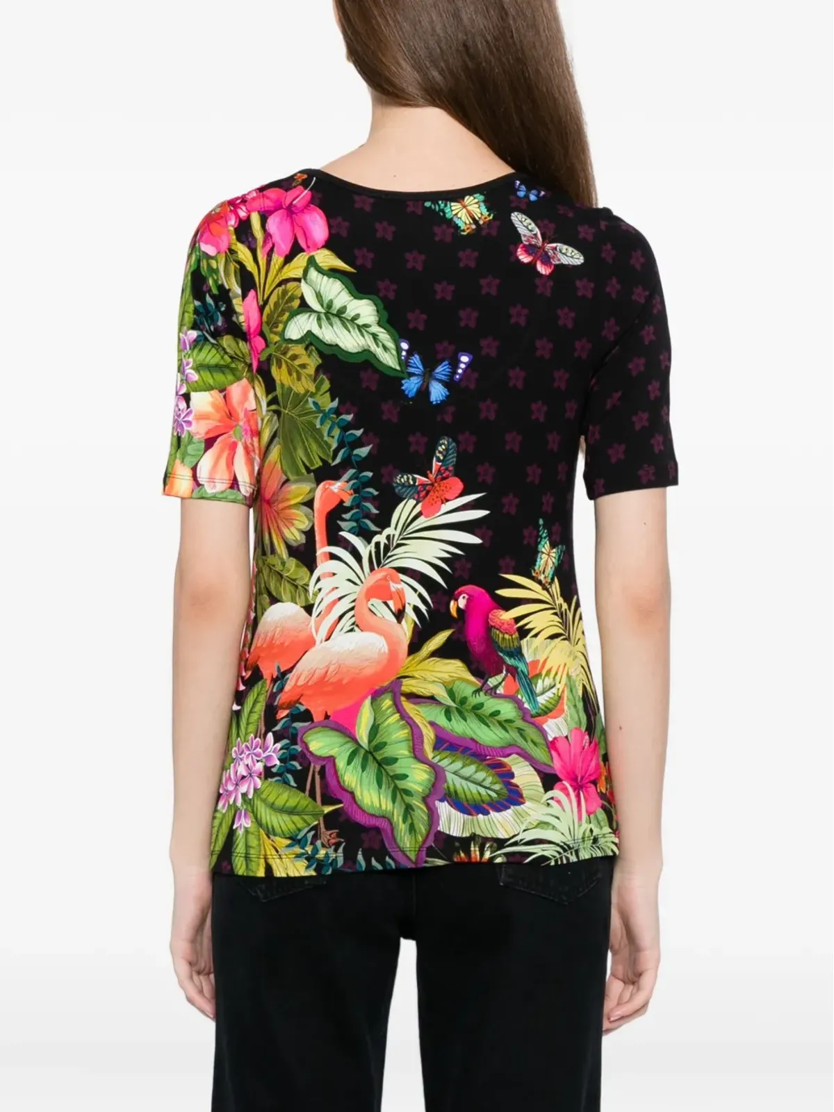 Johnny Was ジャニー・ワス ジanie Favorite Scoop Neck Fitted Tシャツ - Black - 画像4