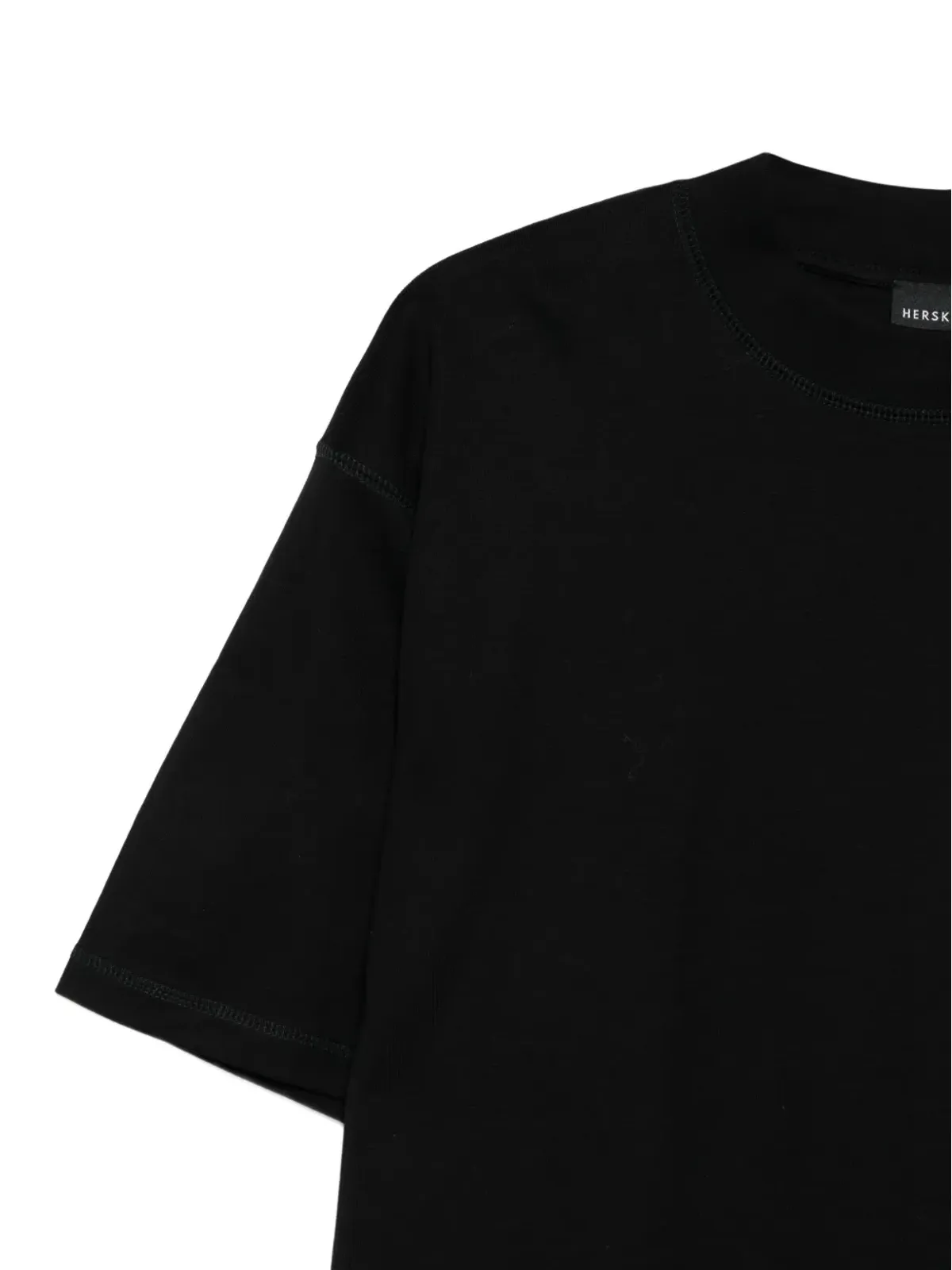 HERSKIND 短袖ボックスTシャツ - ブラック - 画像3