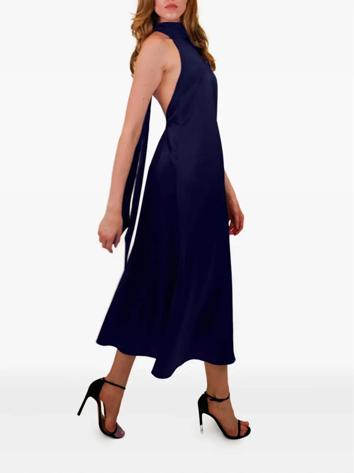 AZEEZA Meera high-neck midi dress - 画像4