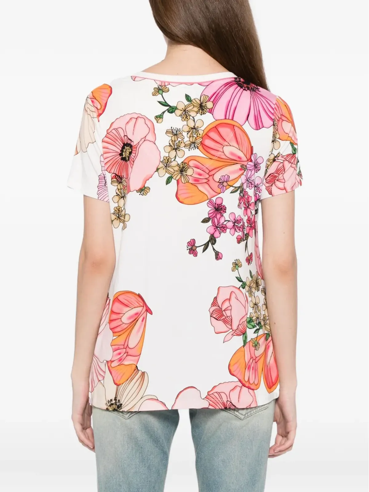 Johnny Was The Janie Favorite 半袖ヘンリーネックTシャツ - White - 画像4