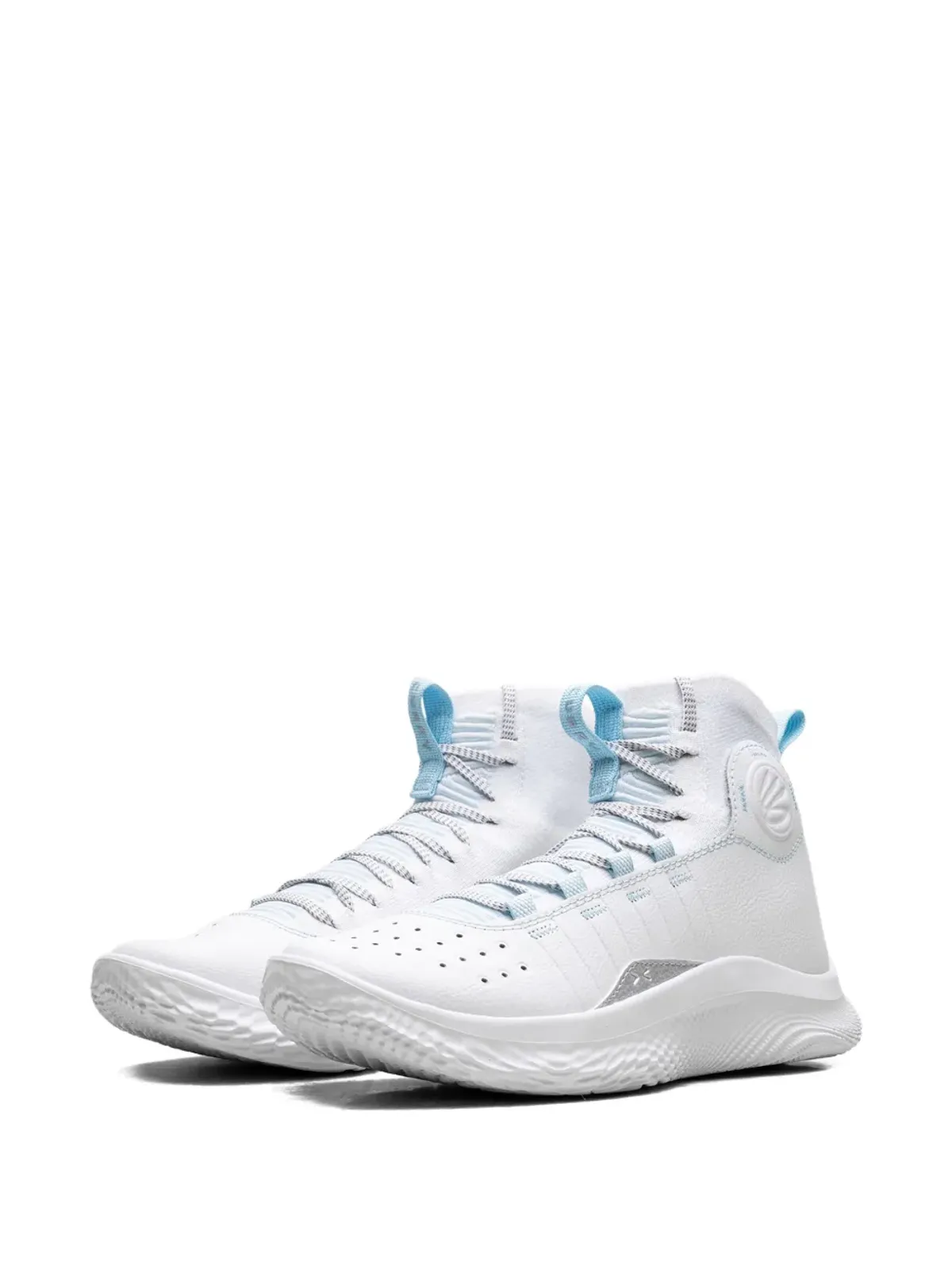 Under Armour Curry 4 FloTro ホワイトストリーム/シルバースニーカー - 画像3