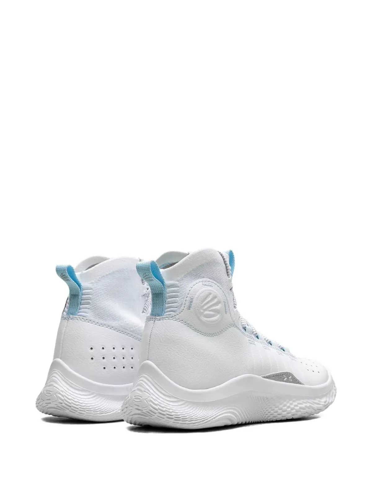 Under Armour Curry 4 FloTro ホワイトストリーム/シルバースニーカー - 画像4