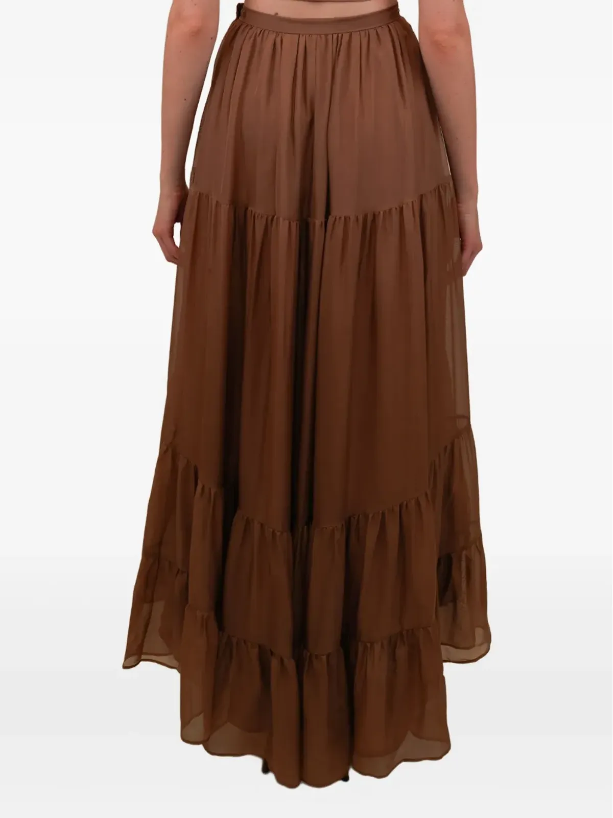 AZEEZA Tamar maxi skirt - Brown - 画像5