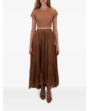 AZEEZA Tamar maxi skirt - Brown - サムネイル2