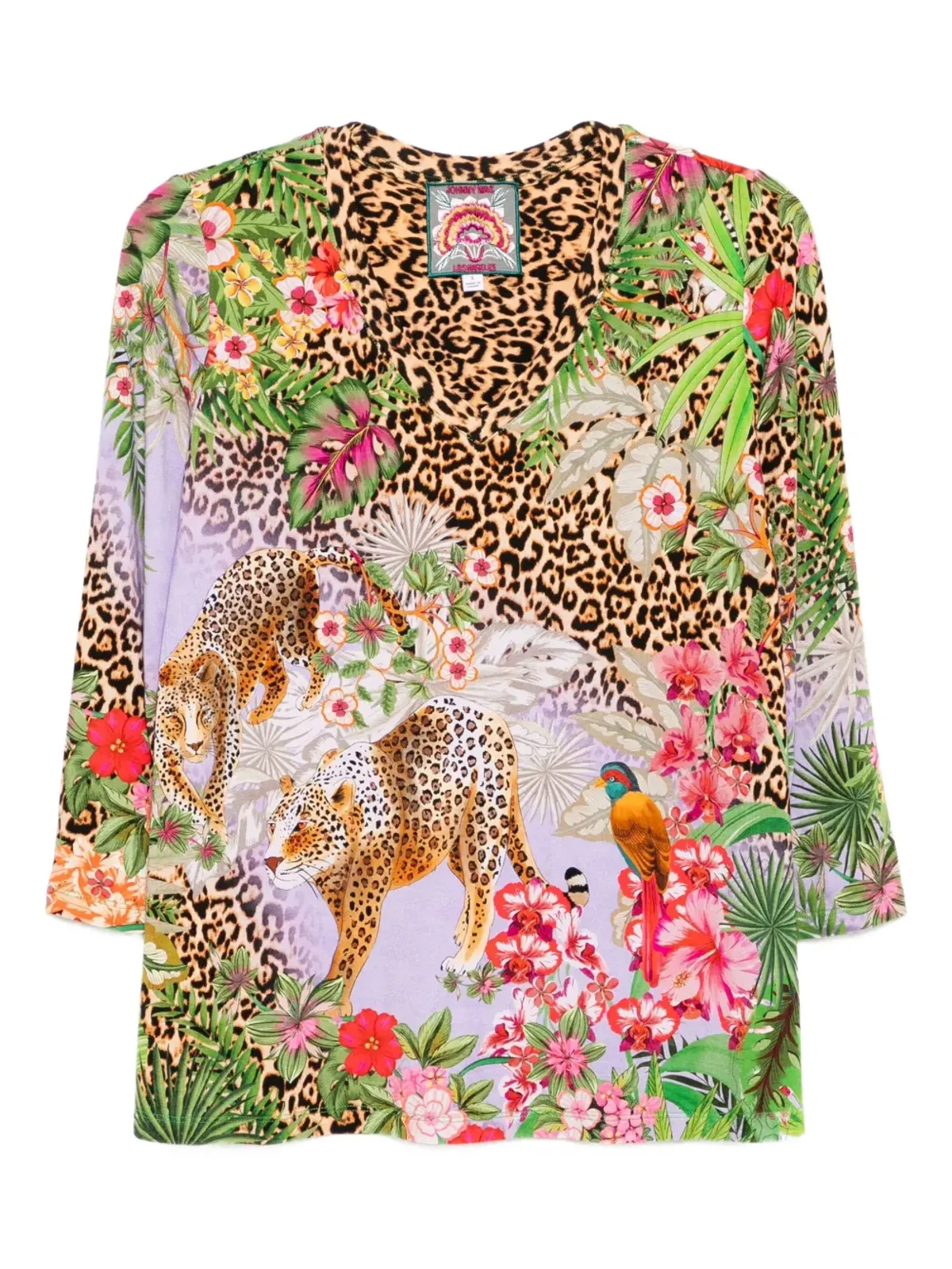 Johnny Was 3/4袖VネックスイングTシャツ - 画像1