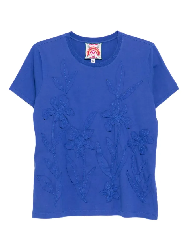 Johnny Was Johnny Was floral embroidered T-shirt - Blueの商品画像