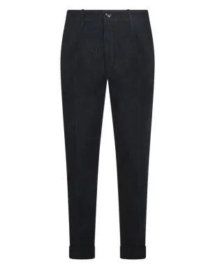 Jacob Cohën pleated-cuffed cotton jeans - Blue - サムネイル1