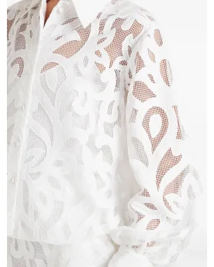 Temperley London フローラルレースシャツ - サムネイル5