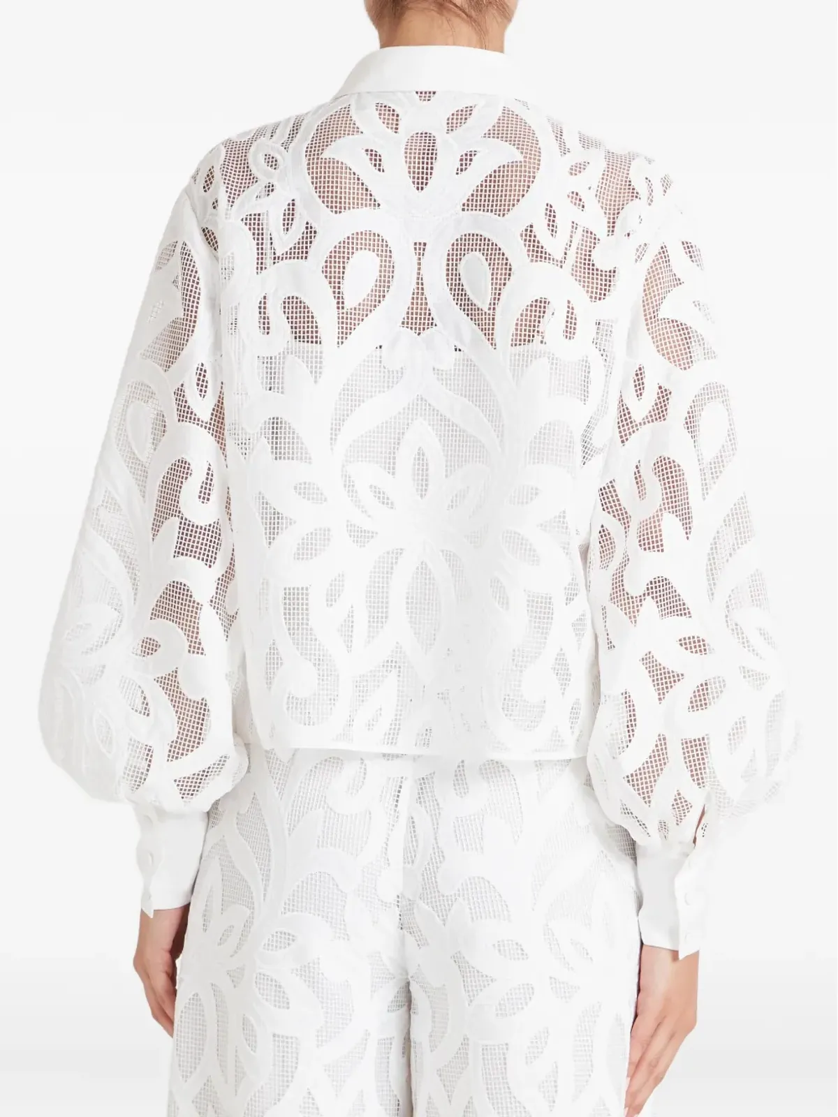 Temperley London フローラルレースシャツ - 画像4